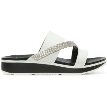 Diamante Asymmetric Strap Mules